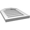 Ekena Millwork Octagonal Top Surface Mount PVC Gable Vent w/ 2"W x 1-1/2"P Brickmould Frame, 14"W x 20"H GVPOT14X2002SN - alternate 3